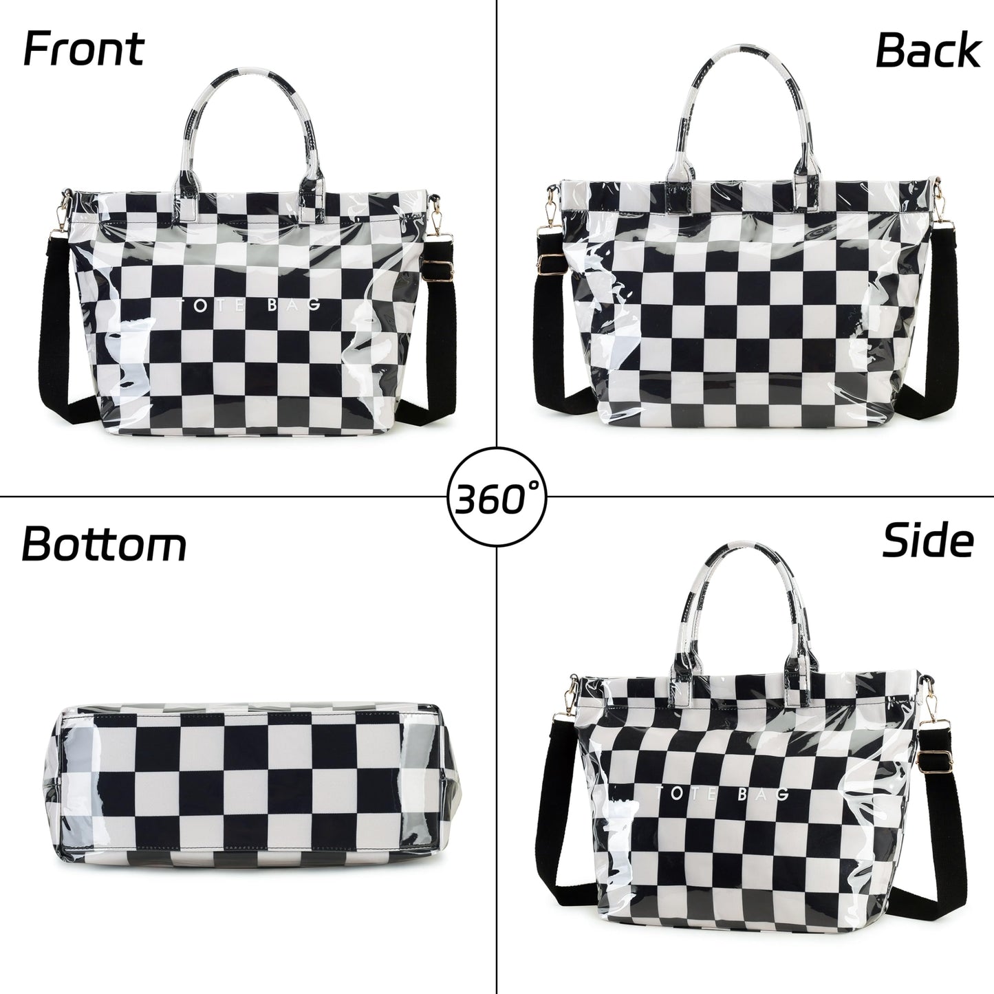 GISMTR Large PVC Tote Bag