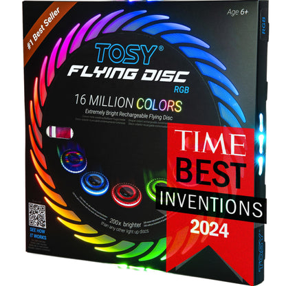 TOSY Flying Disc - 16 Million Colors RGB or 36 LEDs
