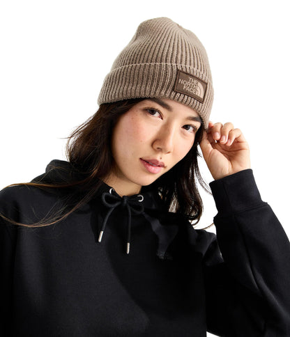 THE NORTH FACE TNF Logo Box Cuffed Beanie | Classic Fit, Rib Knit Winter Hat for Men & Women