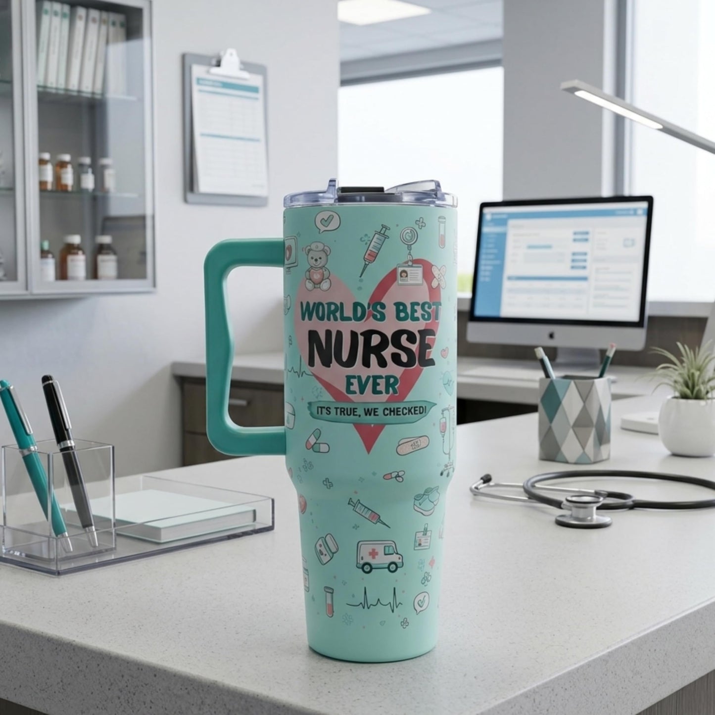 Baseball Mom Gifts - Perfect for Moms from Kids, Friends - Birthday & Christmas - 40oz Tumbler with Handle
