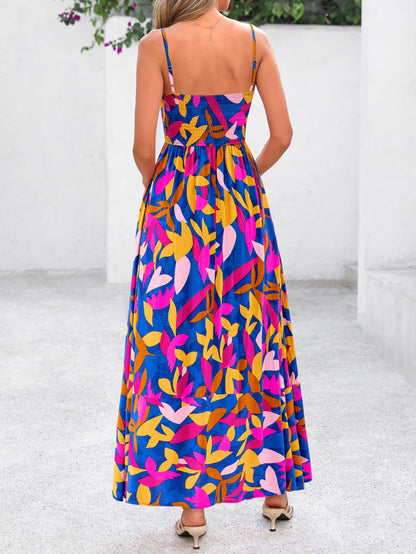 PRETTYGARDEN Women’s Boho Floral Striped Summer Maxi Dress