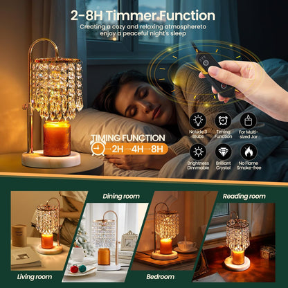 Candle Warmer Lamp with Timer & Dimmer