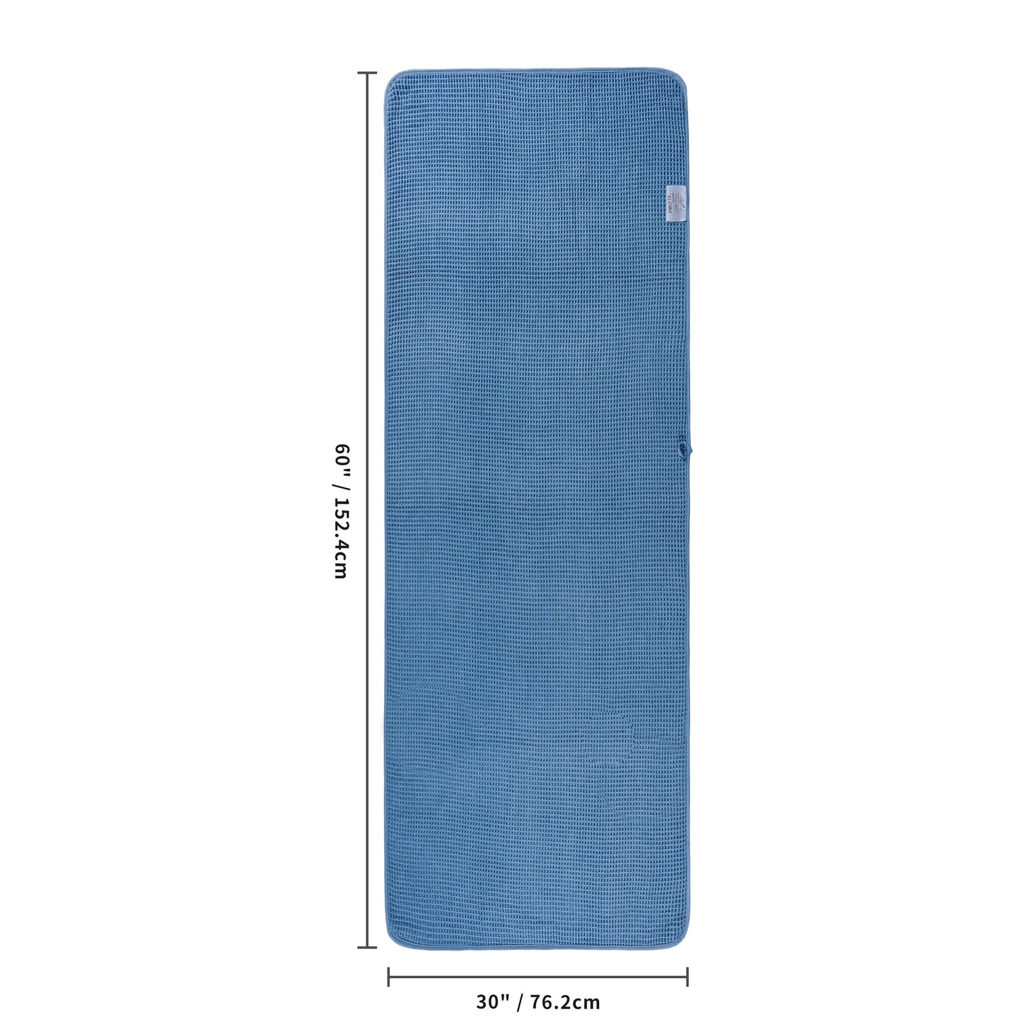 POLYTE 430 GSM Microfiber Oversize Quick Dry Lint Free Bath Towel, 60 x 30 in, 4 Pack (Waffle Weave)