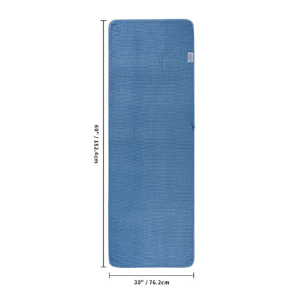 POLYTE 430 GSM Microfiber Oversize Quick Dry Lint Free Bath Towel, 60 x 30 in, 4 Pack (Waffle Weave)