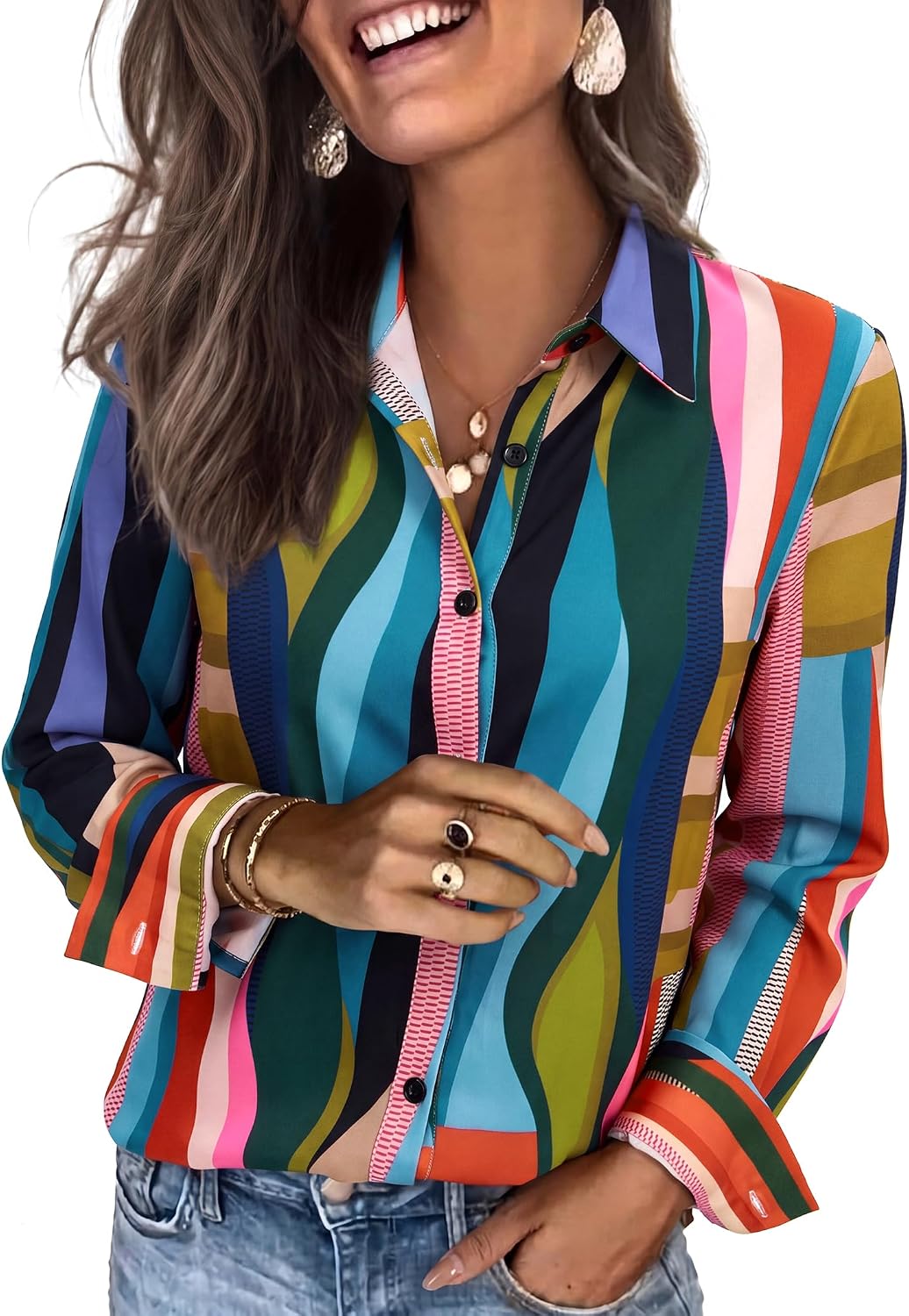 siliteelon Striped Shirt