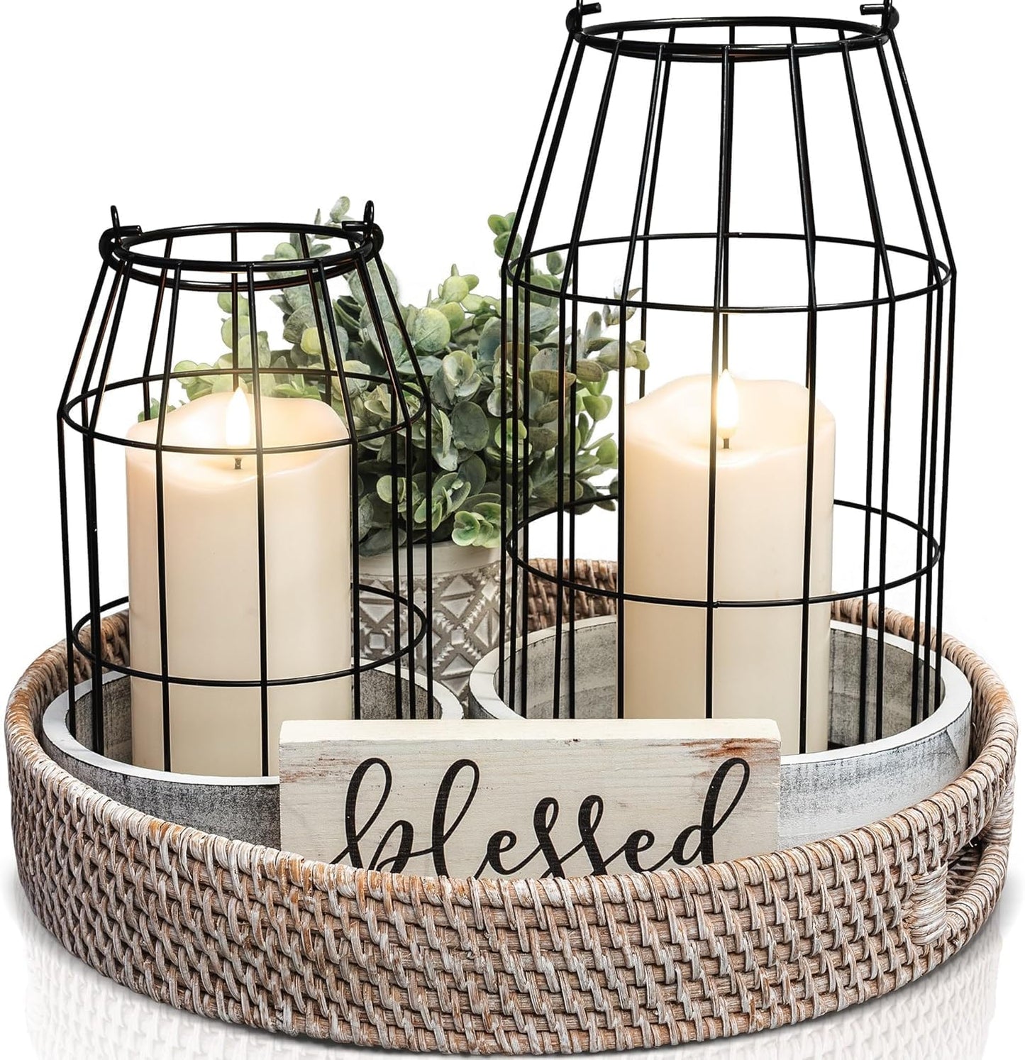 ANGELLOONG Gold Candles for Bathroom Decor, Glass Flameless Candles with Remote, Battery Operated LED Pillar Fake Candles with Timer for Christmas Home Fireplace Mantle Fall Decor