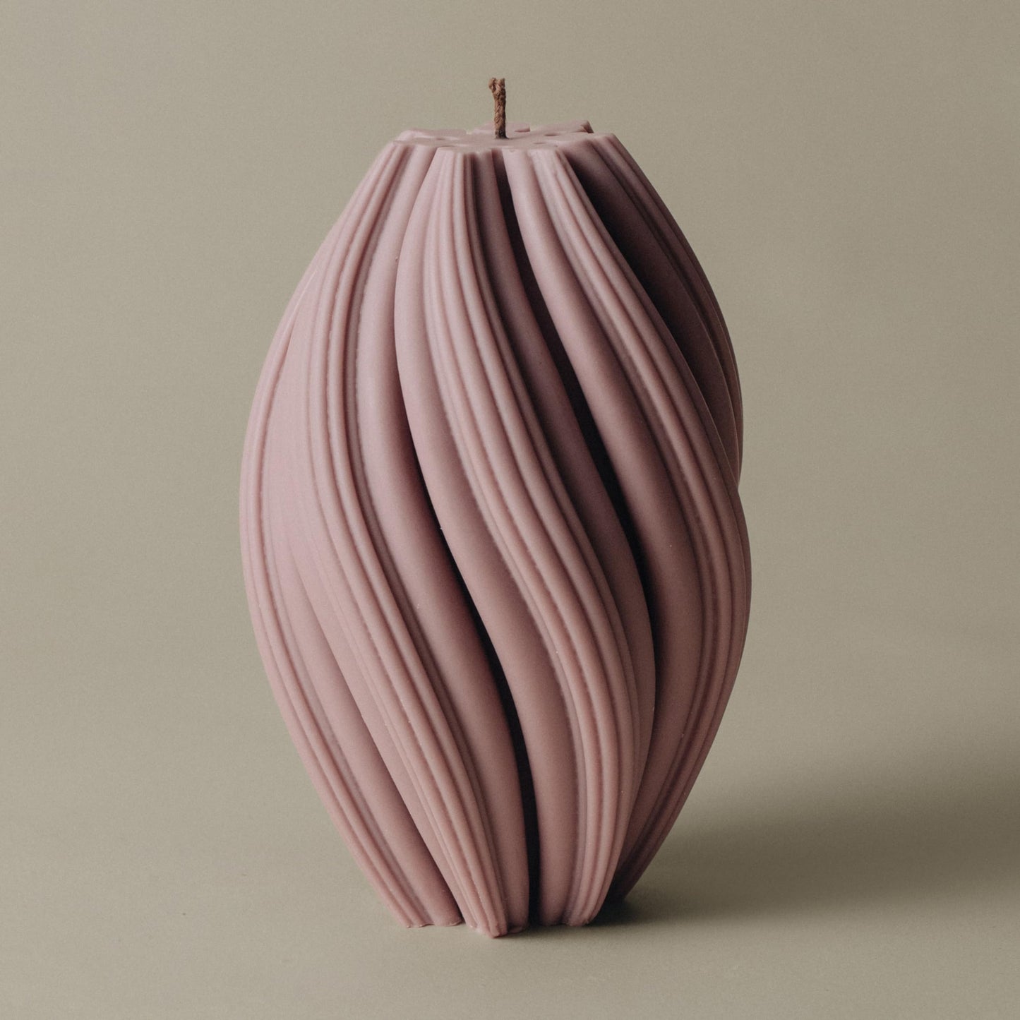 LAWA Swirl Candle - Beautiful Handmade Pillar Soy Wax Twirl Elegant Bubble Aesthetic Candle Housewarming Gift Home Room Shelf Decor Idea Spiral White Large