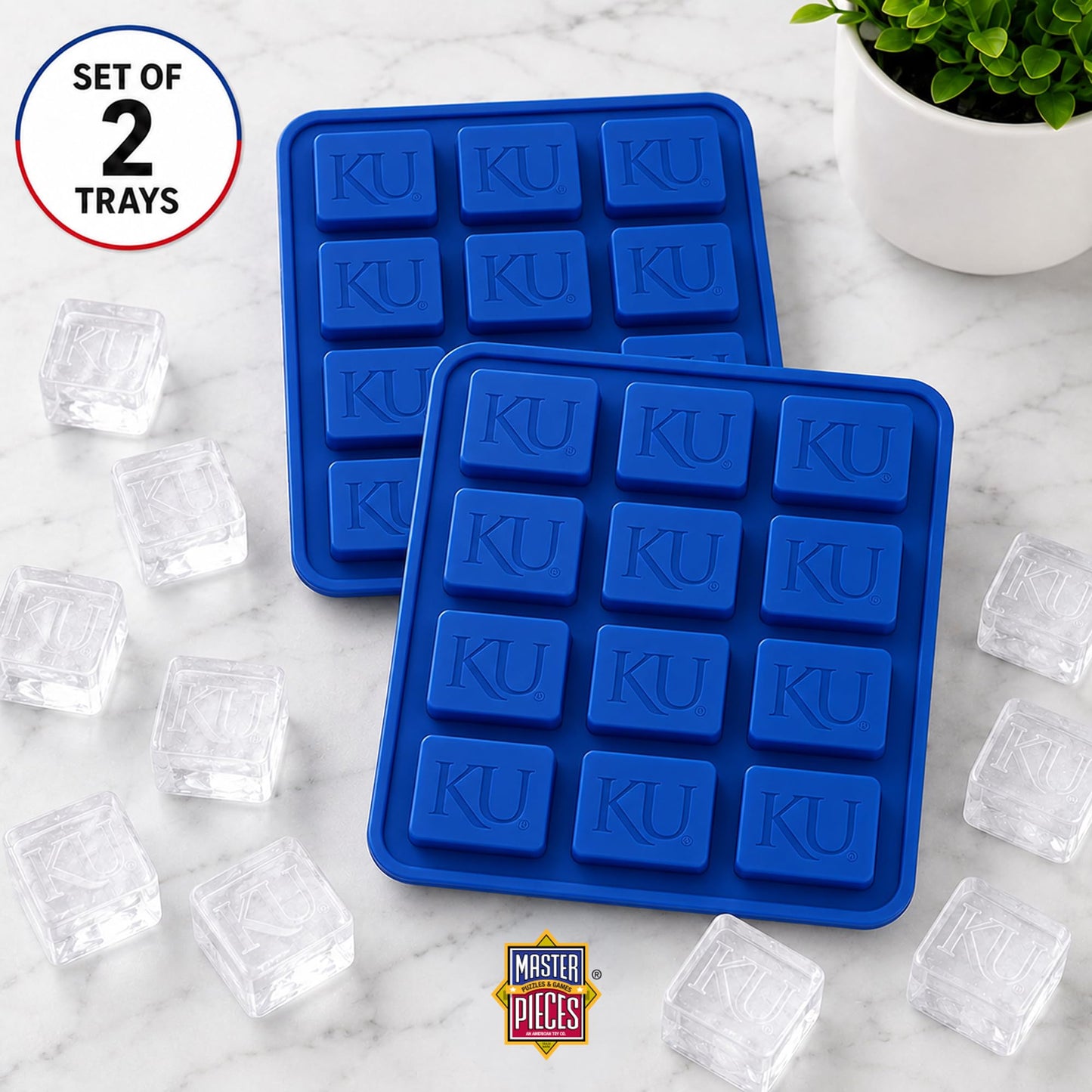 Masterpieces Fanpans Ncaa Alabama Crimson Tide Silicone Ice Cube Tray Set - Fun Alabama Merchandise, Dishwasher Safe