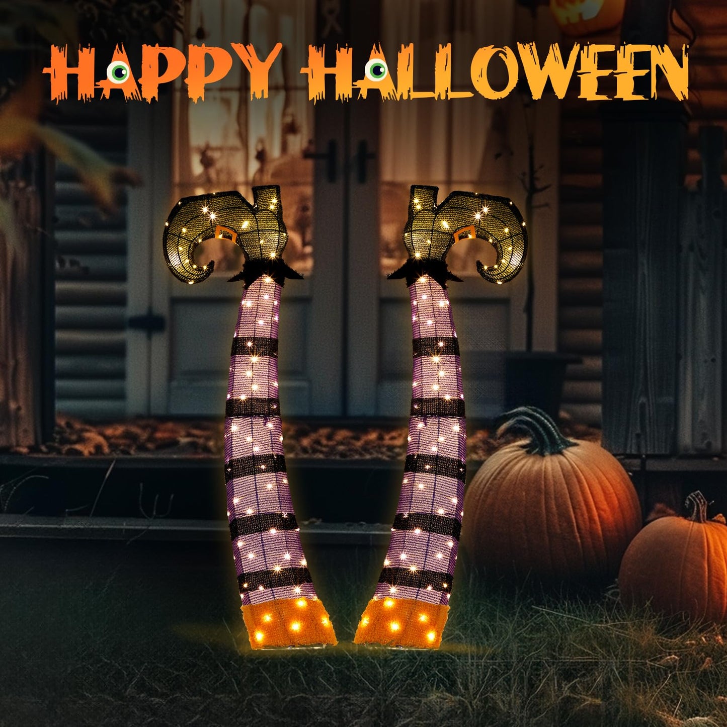 AW 9Ft Animatronics Flying Witch Hovering Broom Animated AC 100V-240V Halloween Outdoor Decoration Motion Activated 2026