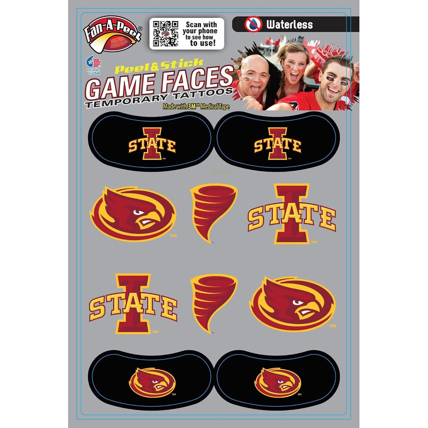 Alabama Waterless Temporary Tattoos - Hypoallergenic Peel and Stick Waterproof Temporary Tattoos - Officially Licensed
