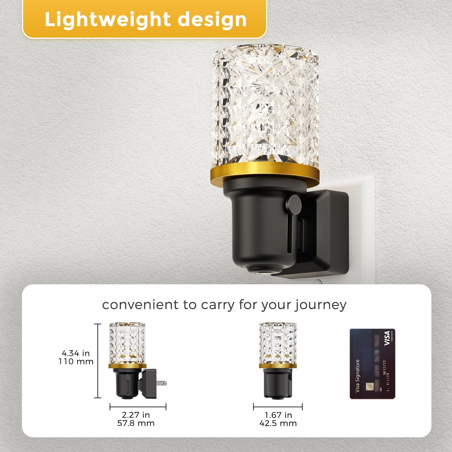 L LOHAS LED Night Light, Modern Night Lights Plug into Wall | 2 Pack