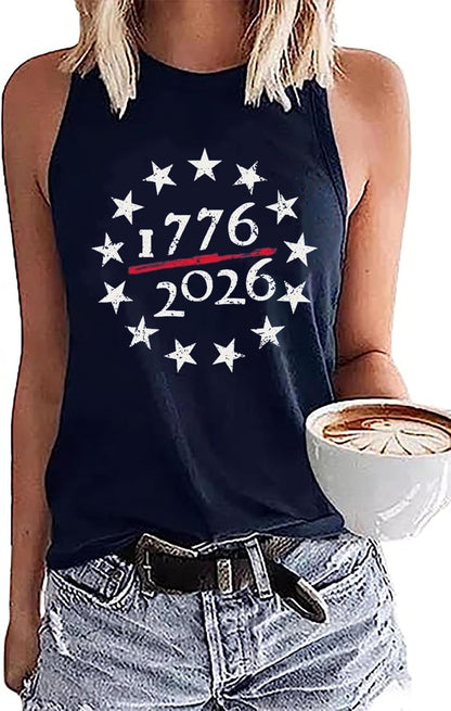 MHTOR Baseball O-Neck Tank Women Print Baseball Tanks Cute Workout Graphic Casual Summer Sleeveless Vest Top