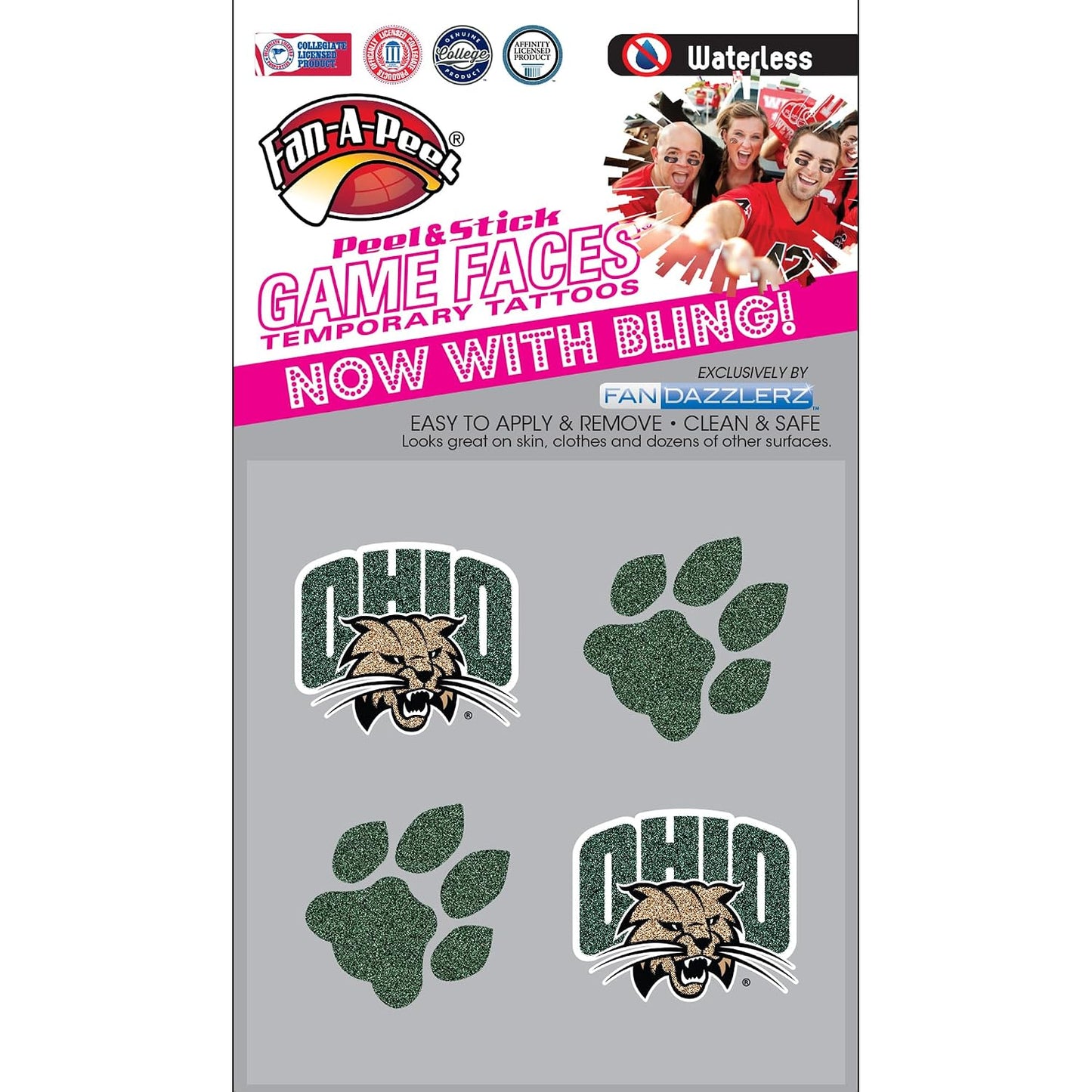 Alabama Waterless Temporary Tattoos - Hypoallergenic Peel and Stick Waterproof Temporary Tattoos - Officially Licensed