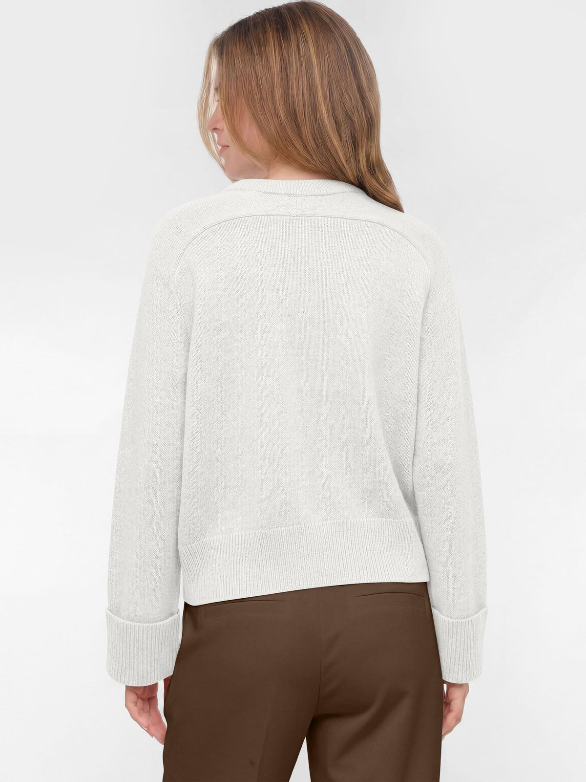 ANRABESS Sweaters for Women Cropped Fall Lightweight Pullover