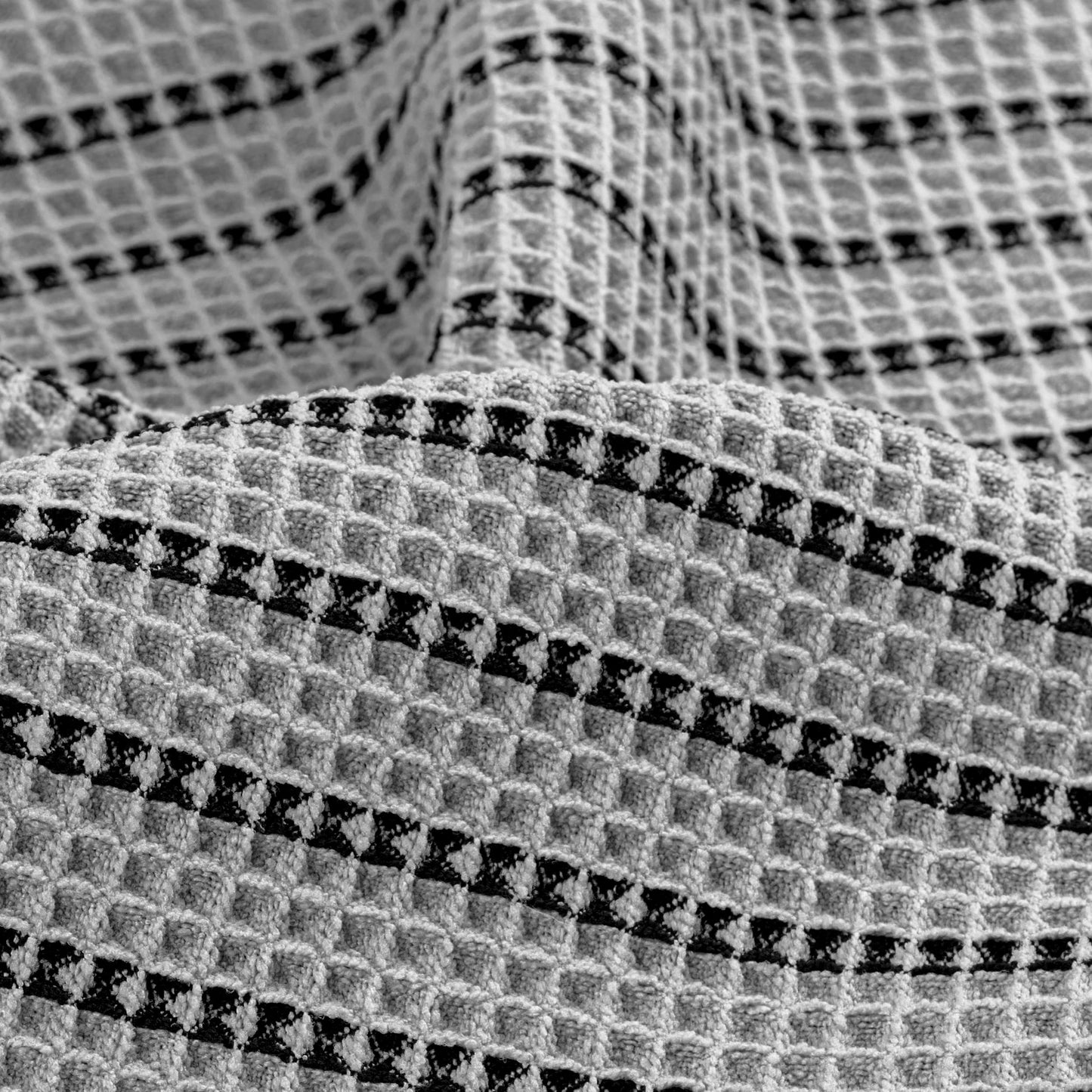 POLYTE 430 GSM Microfiber Oversize Quick Dry Lint Free Bath Towel, 60 x 30 in, 4 Pack (Waffle Weave)