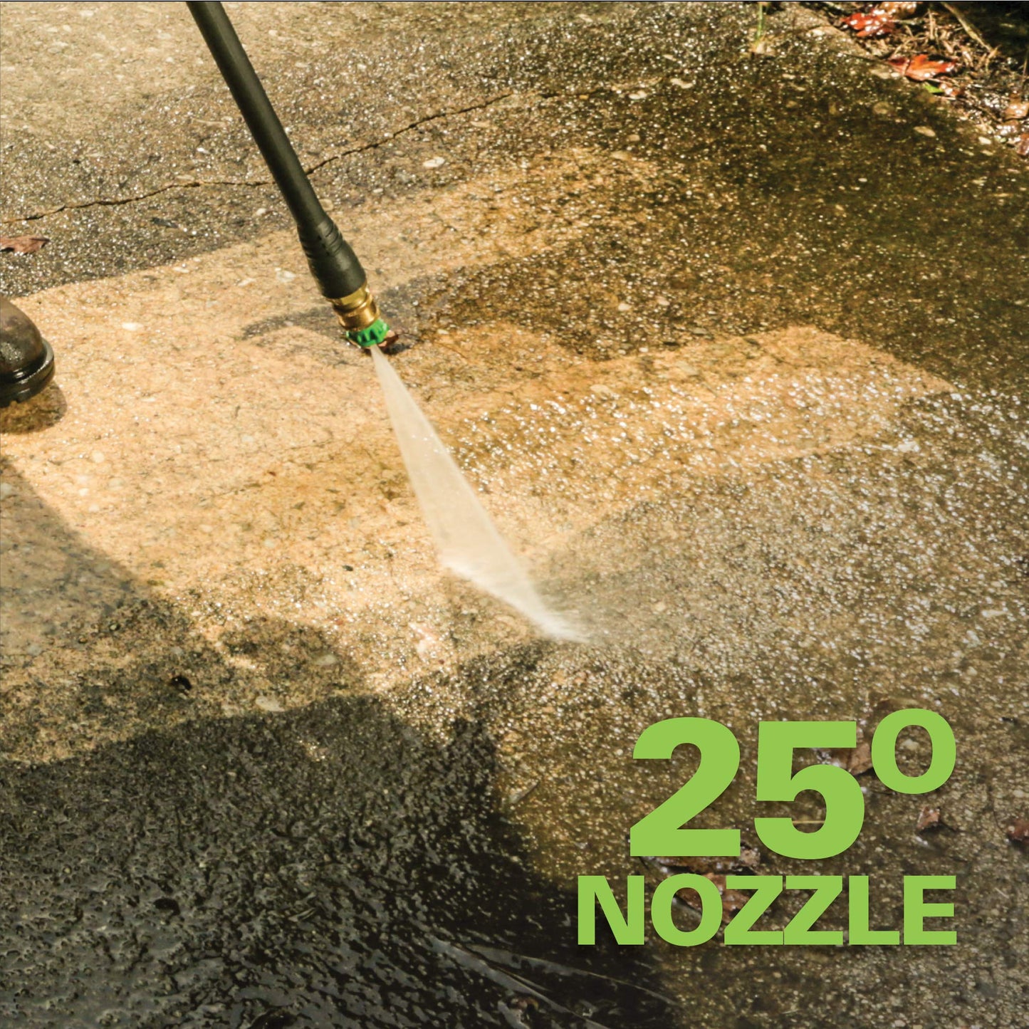 Greenworks 3000 PSI (2.0 GPM Max) Brushless Electric Pressure Washer (15°, 25°, 40°, Turbo and Soap Nozzle) for Use On Decks, Fences, Driveways, Sidewalks, Siding & More. Heavy-Duty