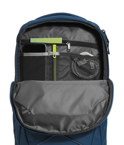 The North Face Jester Everyday Laptop Backpack - Commuter Daypack, Water Repellent, Laptop Sleeve, Lunar Blue/Fizz Lime, One Size