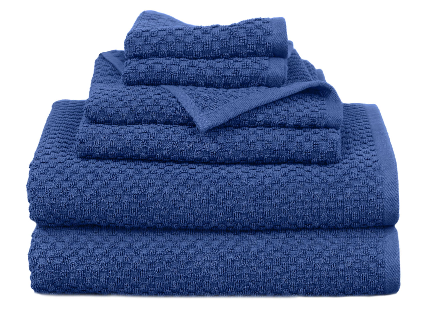 COTTON CRAFT- Euro Spa Set of 4 Luxury Waffle Weave Bath Towels, Oversized Pure Ringspun Cotton, 30 inch x 56 inch, White