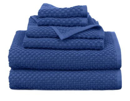 COTTON CRAFT- Euro Spa Set of 4 Luxury Waffle Weave Bath Towels, Oversized Pure Ringspun Cotton, 30 inch x 56 inch, White