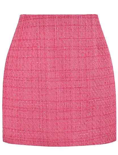 AURUZA Women's Plaid Pencil Mini Skirt