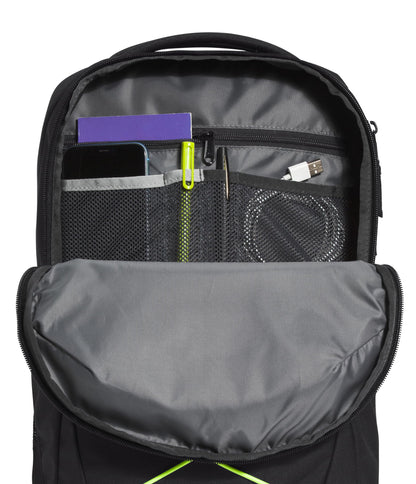The North Face Jester Everyday Laptop Backpack - Commuter Daypack, Water Repellent, Laptop Sleeve, Lunar Blue/Fizz Lime, One Size