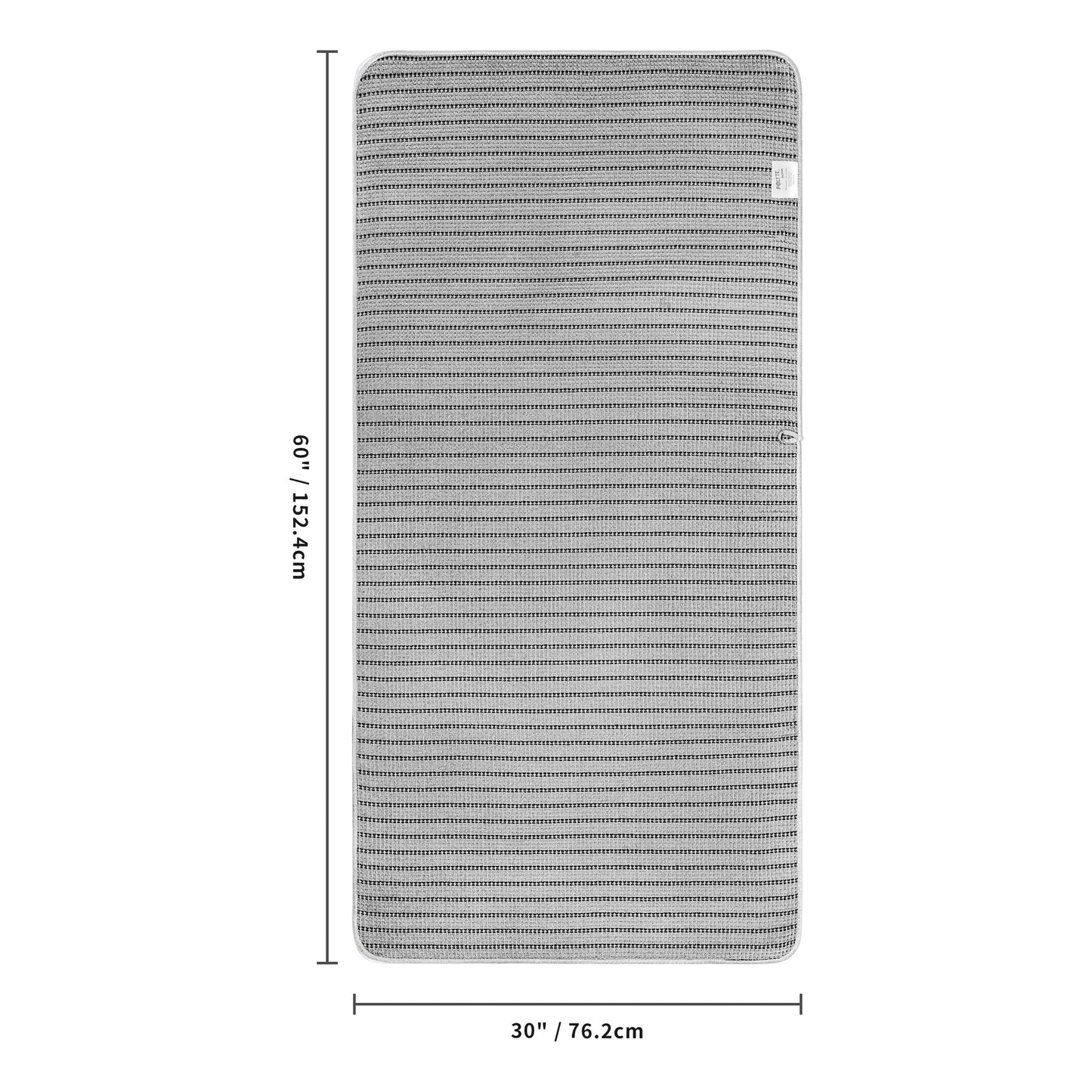 POLYTE 430 GSM Microfiber Oversize Quick Dry Lint Free Bath Towel, 60 x 30 in, 4 Pack (Waffle Weave)