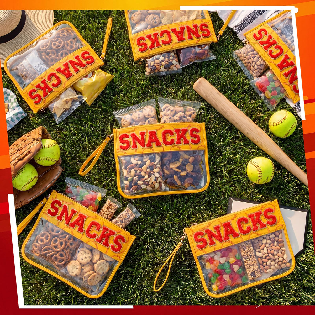 1 Pcs Soccer Snack Bag Baseball Party Favors Mom Gifts