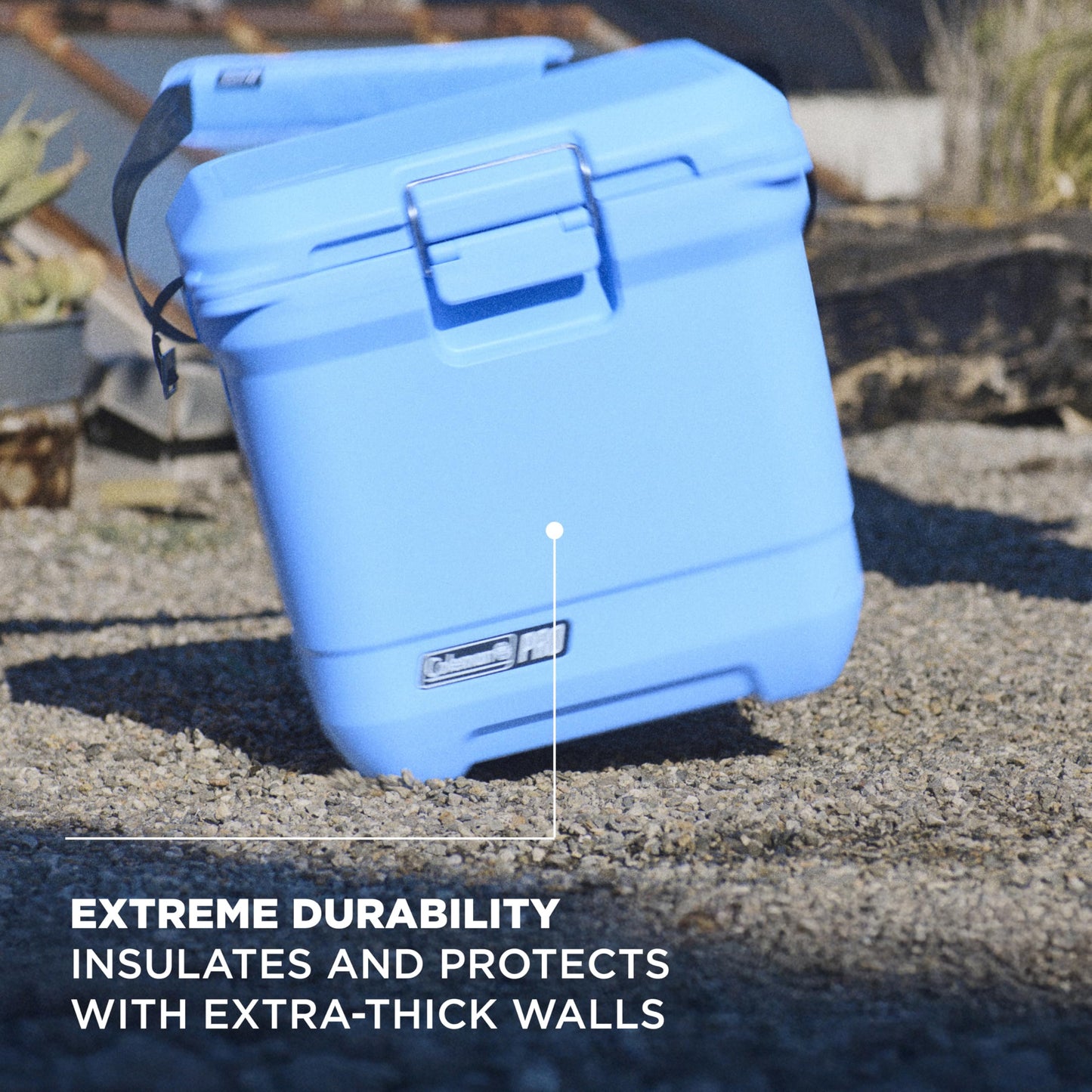 Coleman Pro Heavy-Duty 45qt Ultra-Light Premium Hard Cooler, Extra-Thick Insulation Keeps Ice up to 4 Days, 74-Can Capacity