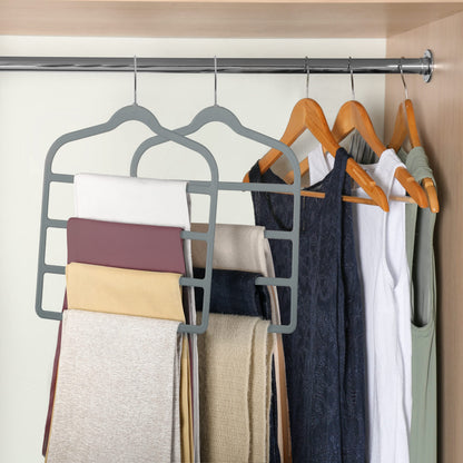 Velvet Pants Clothes Hanger Space Saving Non Slip Pants Shorts Hanger