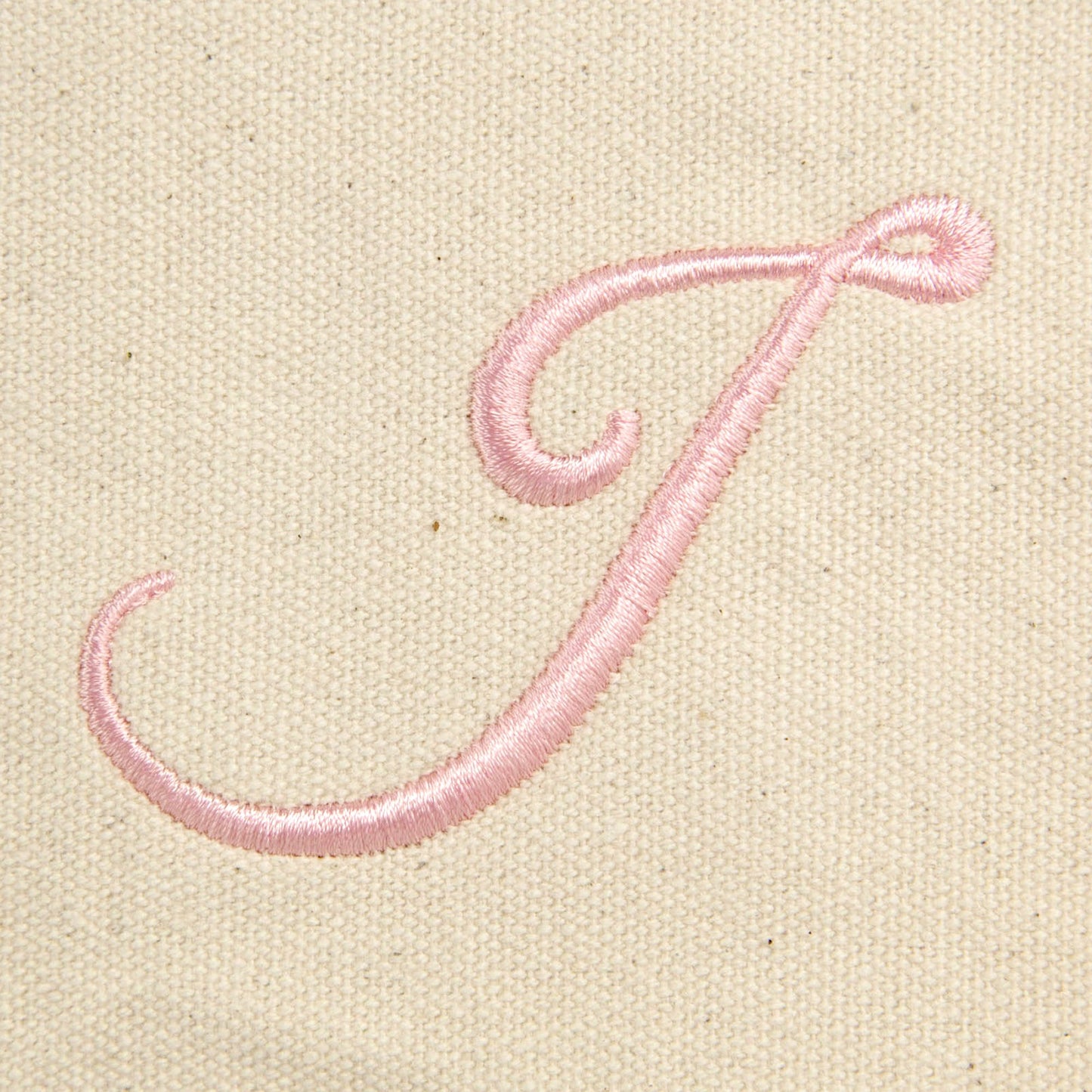 Dalix Women's Cotton Canvas Tote Bag Large Shoulder Bags Pink Monogram a - Z | Large