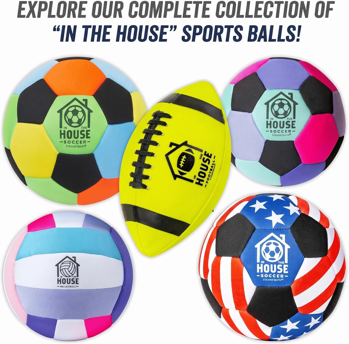 in The House Soccer Ball - Indoor Size 4 Padded Soccer Ball for Girls (Ages 3+), Boys (Ages 3+) & Adults - Bring Soccer Practice Home - Perfect for Juggling - Gift for Soccer Player