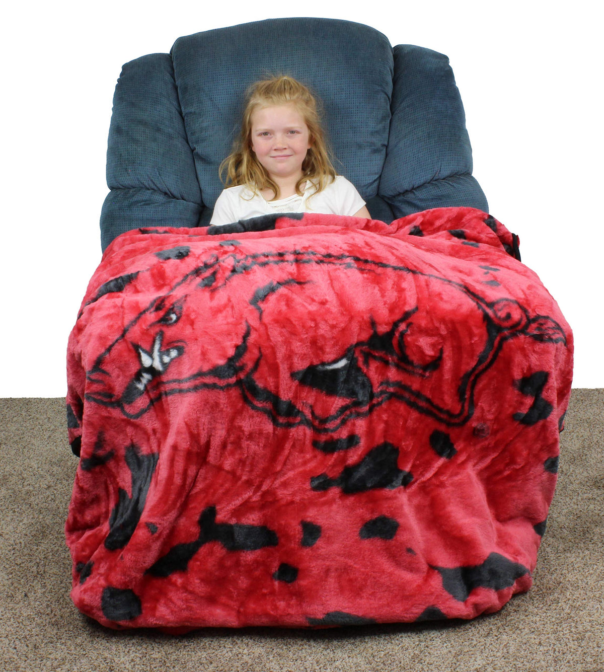 Everything Comfy Georgia Bulldogs Soft and Warm Huge Raschel Throw Blanket, 86" x 63"