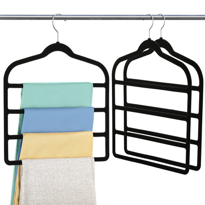Velvet Pants Clothes Hanger Space Saving Non Slip Pants Shorts Hanger