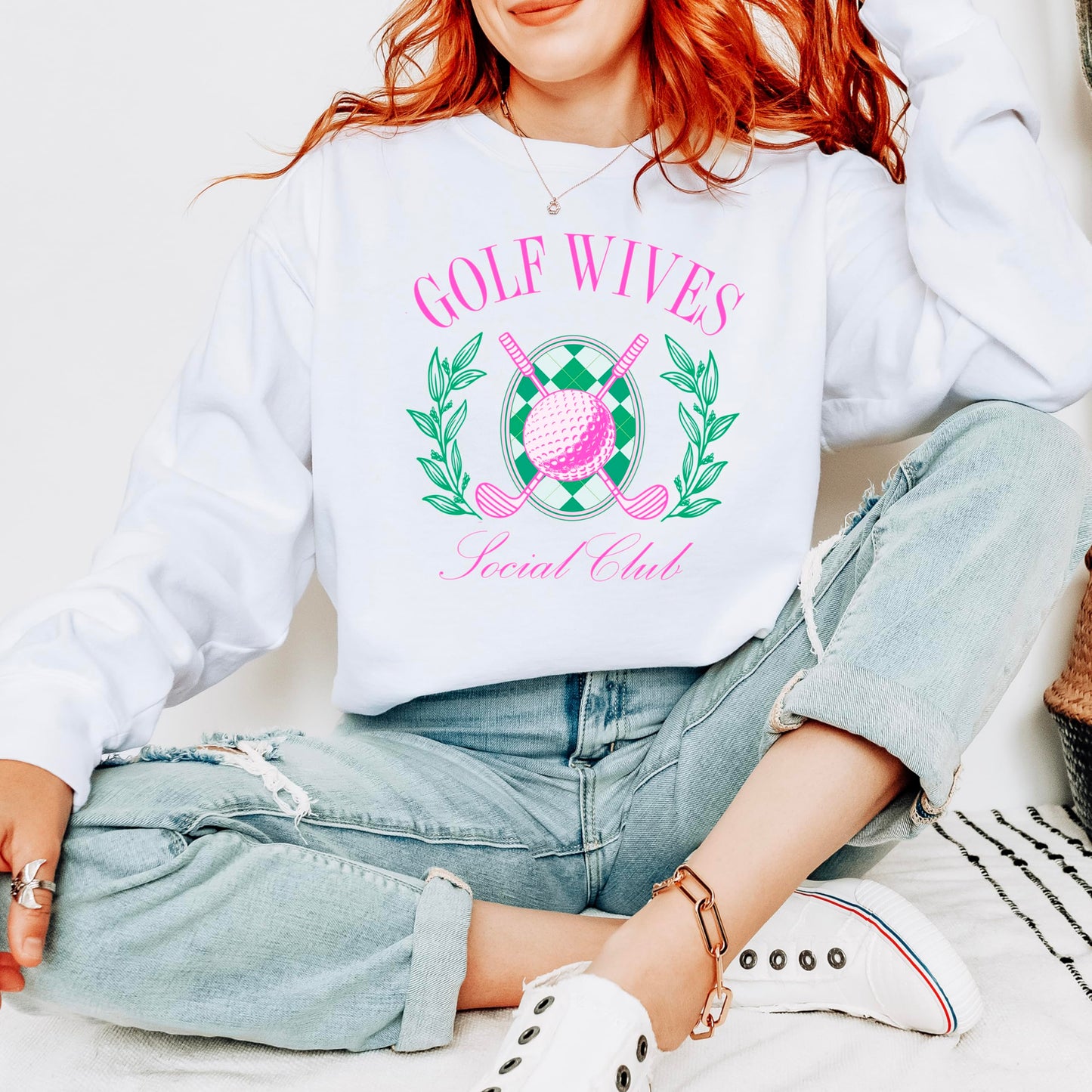 Olive Loves Apple Golf Wives Social Club Sweatshirt