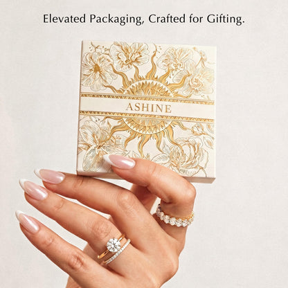 ASHINE Diamond Look Pear Huggie Earrings, 14K Gold Plated CZ Drops