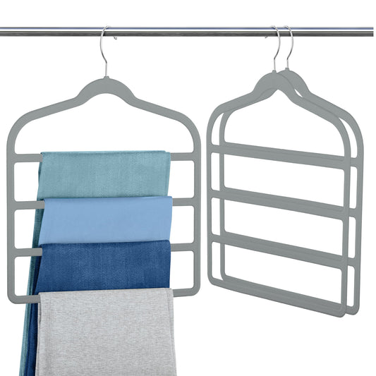 Velvet Pants Clothes Hanger Space Saving Non Slip Pants Shorts Hanger