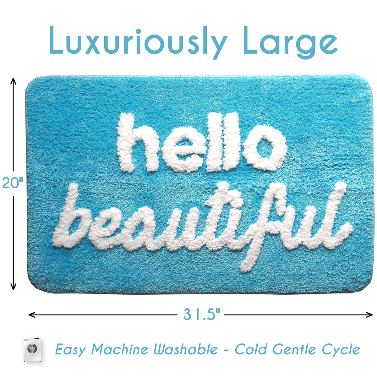 Evovee Hello Beautiful Bath Mat