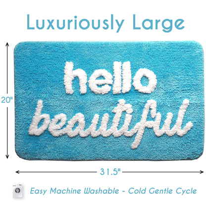 Evovee Hello Beautiful Bath Mat