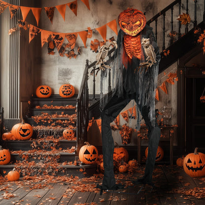 AW 9Ft Animatronics Flying Witch Hovering Broom Animated AC 100V-240V Halloween Outdoor Decoration Motion Activated 2026