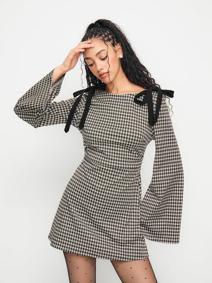CIDER Gingham Dress for Women