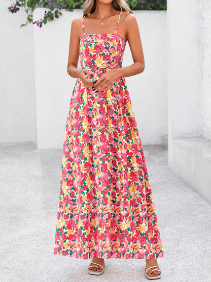 PRETTYGARDEN Women’s Boho Floral Striped Summer Maxi Dress