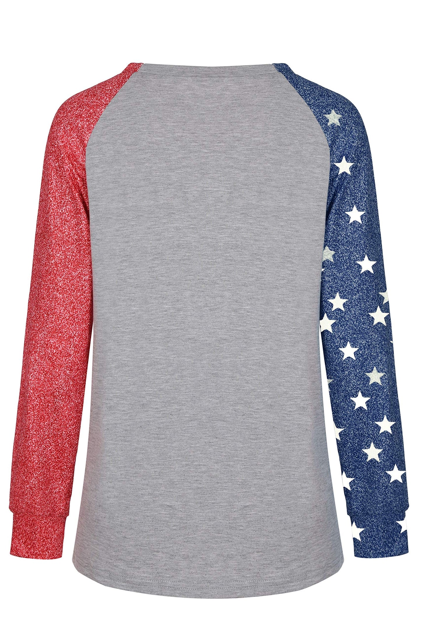 Womens Long Sleeve Baseball Mom American Flag Star Sweatshirt