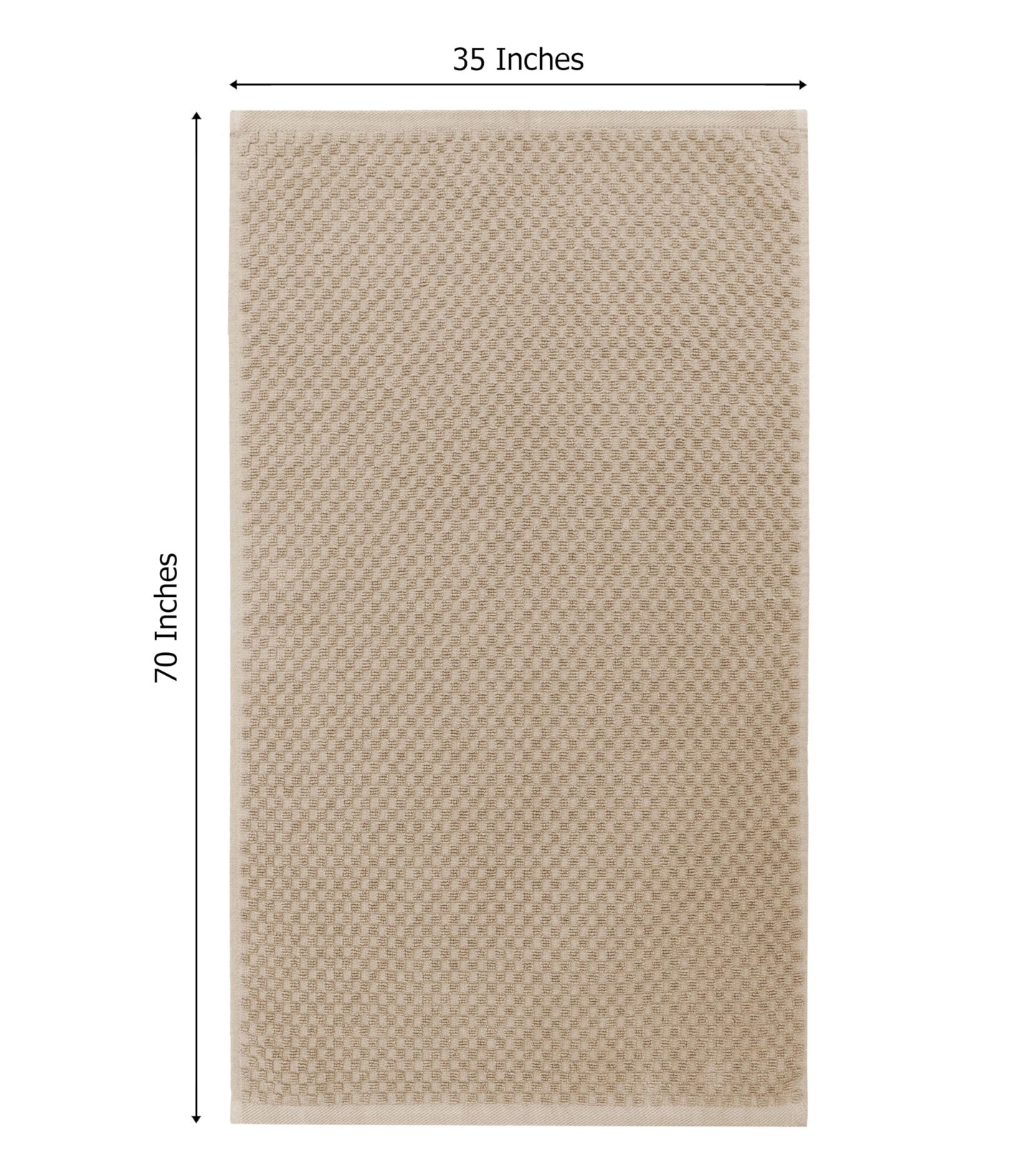 COTTON CRAFT- Euro Spa Set of 4 Luxury Waffle Weave Bath Towels, Oversized Pure Ringspun Cotton, 30 inch x 56 inch, White