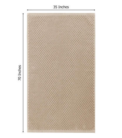 COTTON CRAFT- Euro Spa Set of 4 Luxury Waffle Weave Bath Towels, Oversized Pure Ringspun Cotton, 30 inch x 56 inch, White