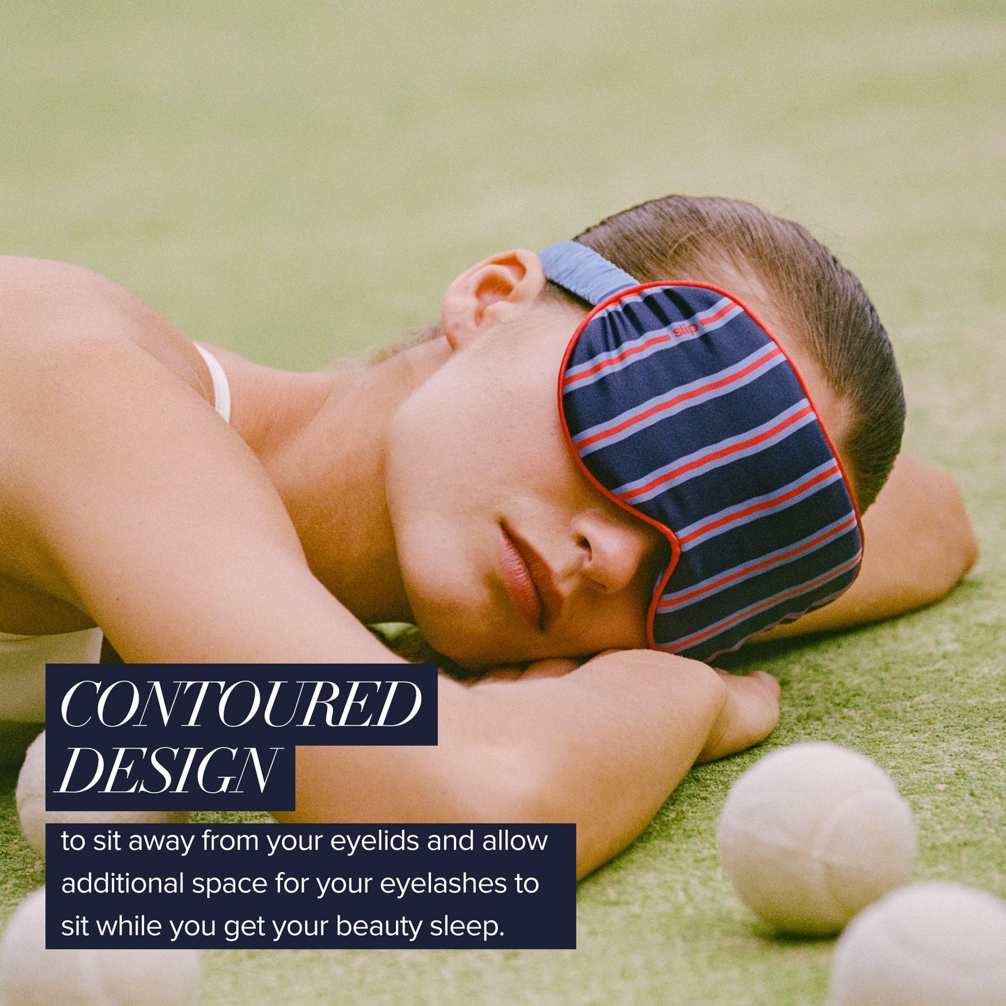 slip Pure Silk Contour Sleep Mask: Protect Your Delicate Lashes with Our Innovative, Lash-Friendly Design. Experience Uninterrupted Beauty Sleep with Slipsilk™ Comfort, 1 Contour Mask, Scarlet