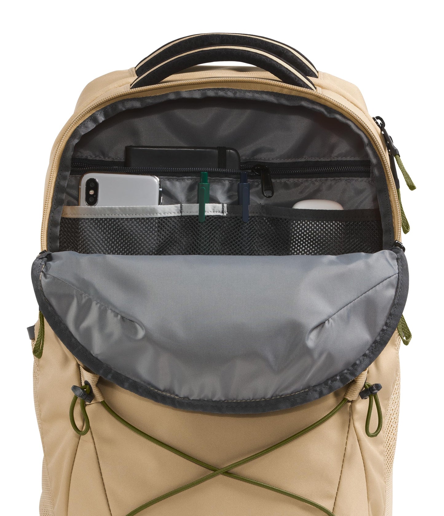 The North Face Jester Everyday Laptop Backpack - Commuter Daypack, Water Repellent, Laptop Sleeve, Lunar Blue/Fizz Lime, One Size