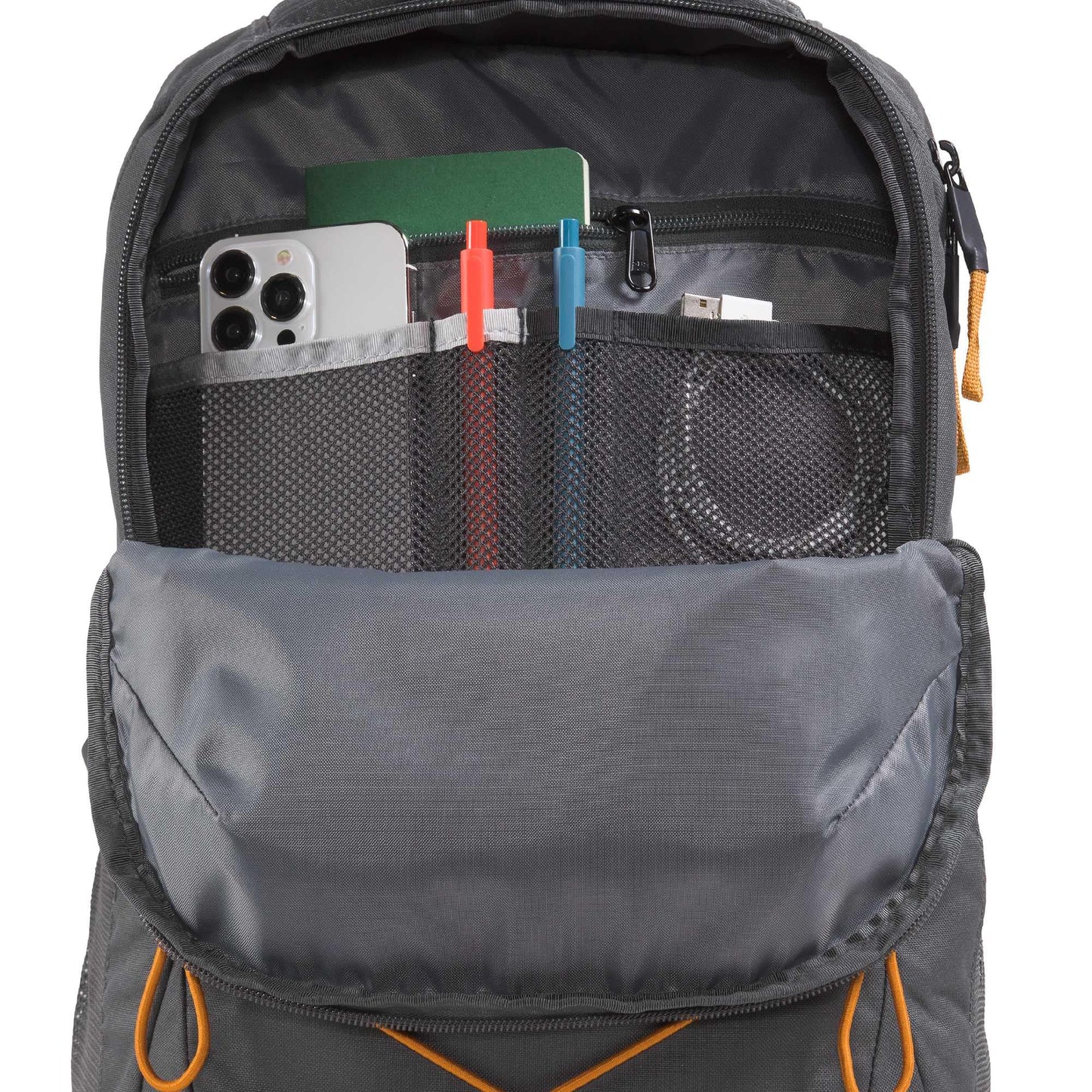 The North Face Jester Everyday Laptop Backpack - Commuter Daypack, Water Repellent, Laptop Sleeve, Lunar Blue/Fizz Lime, One Size
