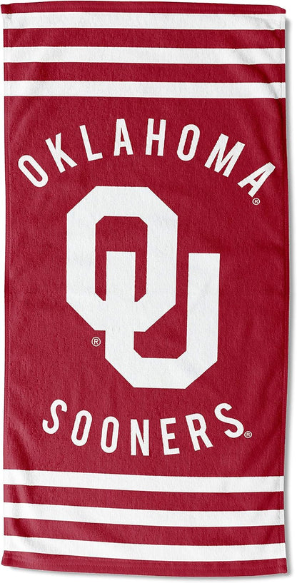 Northwest NCAA Alabama Crimson Tide Unisex-Adult Beach Towel, 30" x 60", Stripes