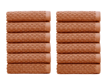 COTTON CRAFT- Euro Spa Set of 4 Luxury Waffle Weave Bath Towels, Oversized Pure Ringspun Cotton, 30 inch x 56 inch, White
