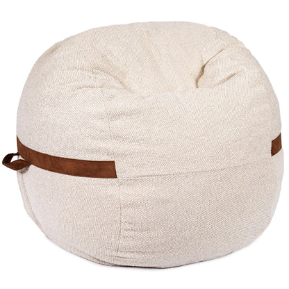 Big Joe Fuf 7Ft Giant Foam Bean Bag Chair, Oversized Couch with Removable Cover for Kids, Teens, Adults, Fog Lenox, Durable Woven Polyester, 7 Foot